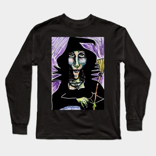 A Witch Getting ready for the season Long Sleeve T-Shirt